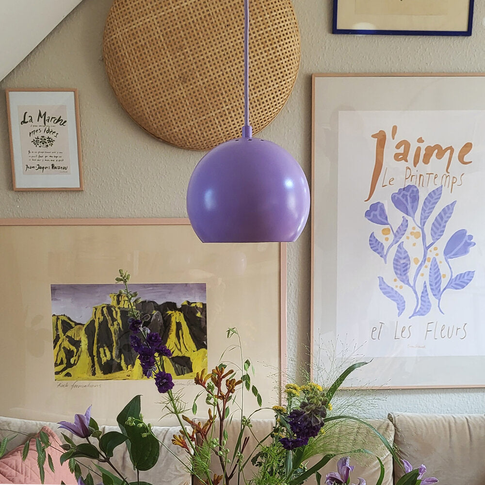 Limited Ball Pendel lampe, Ø18 - Loud Lilac